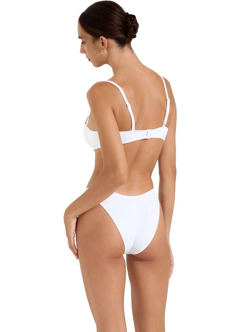 Laag uitgesneden bikinitop sardinia Wit - Kiabi