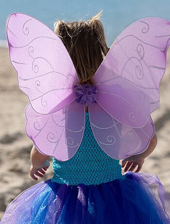Labay | ailes de fée violettes enfant déguisement princesse