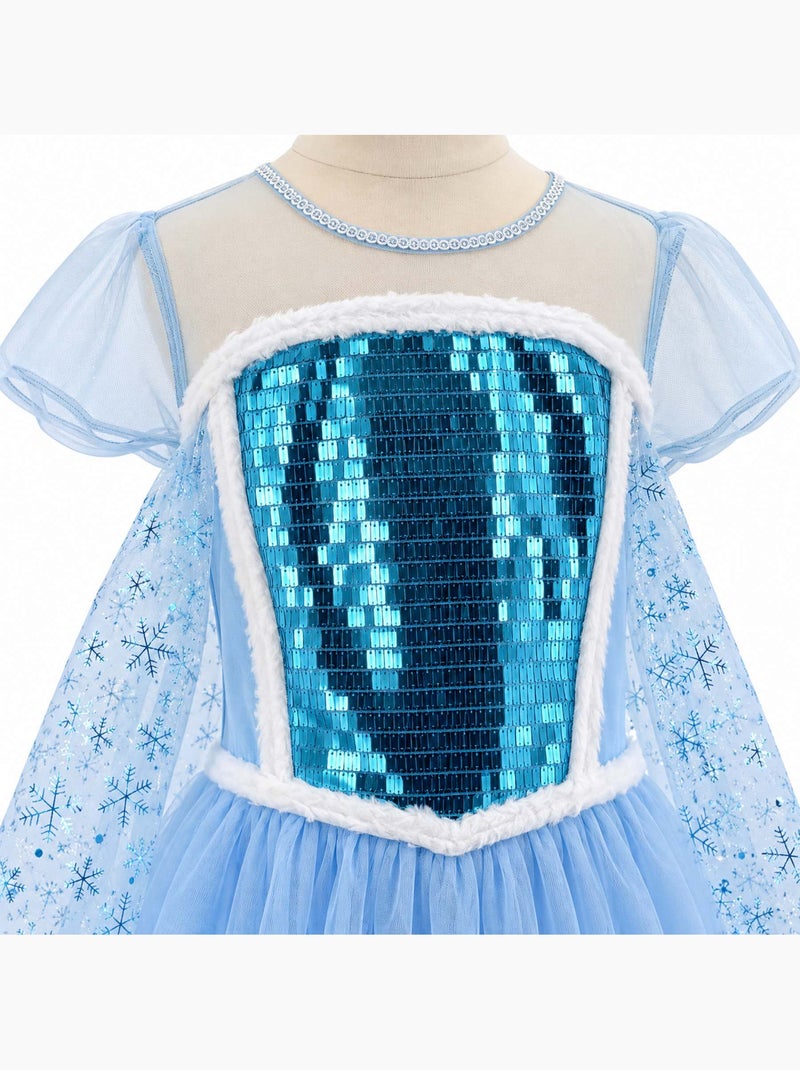 Labay | déguisement enfant robe de princesse elsa Bleu - Kiabi