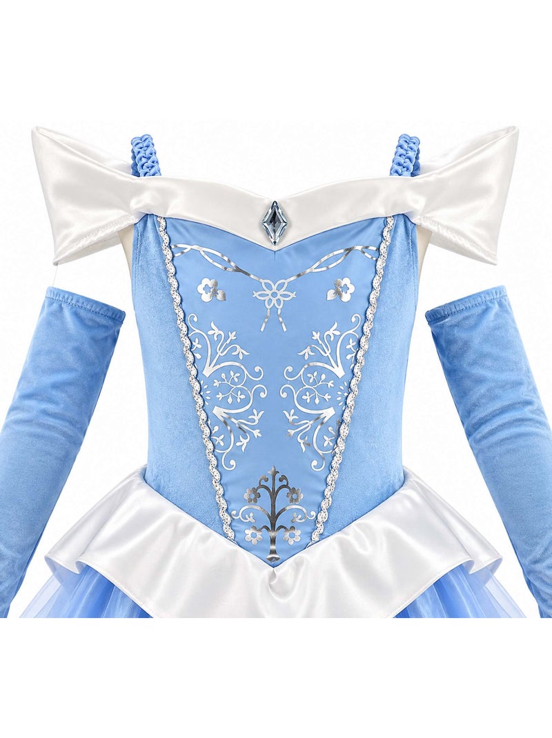 Labay | déguisement enfant robe de princesse julia Bleu - Kiabi