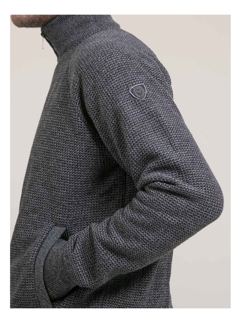 Lacarma warm vest met ritssluiting Antracietgrijs - Kiabi