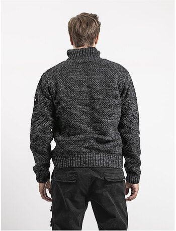 Lacido gebreid vest met ritssluiting