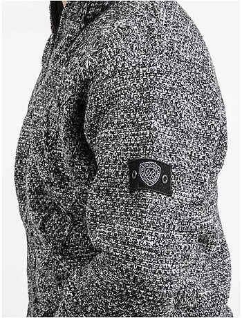 Lacido gebreid vest met ritssluiting