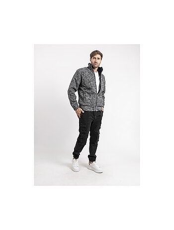 Lacido gebreid vest met ritssluiting