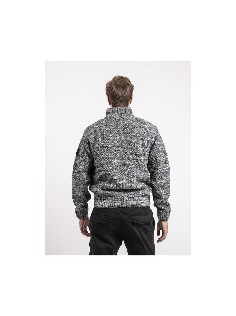 Lacido gebreid vest met ritssluiting Lichtgrijs - Kiabi