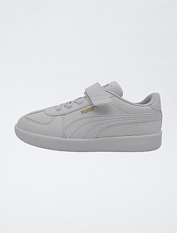 Lage 'PUMA'-sneakers met klittenband en veters