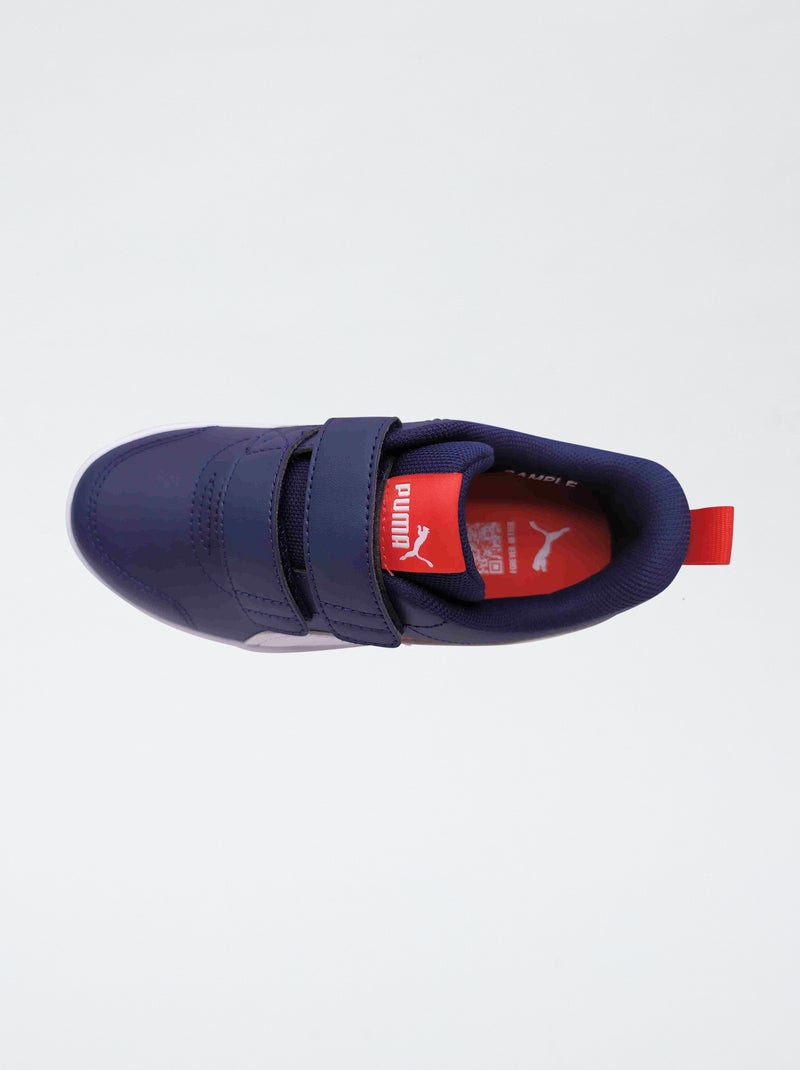 Lage 'PUMA' sneakers met klittenbandsluitingen Blauw - Kiabi
