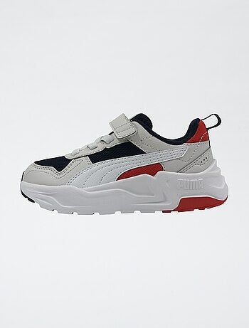 Lage 'PUMA' sneakers met veters en klittenband