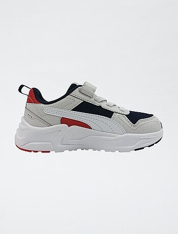 Lage 'PUMA' sneakers met veters en klittenband