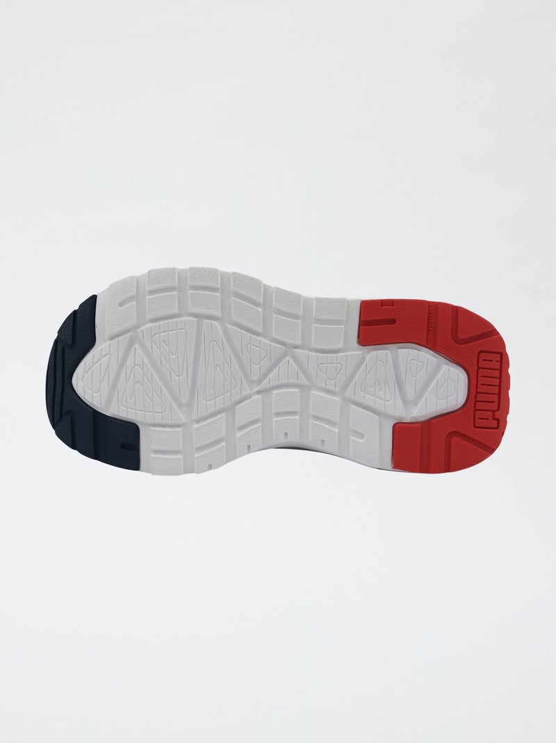 Lage 'PUMA' sneakers met veters en klittenband Blauw - Kiabi