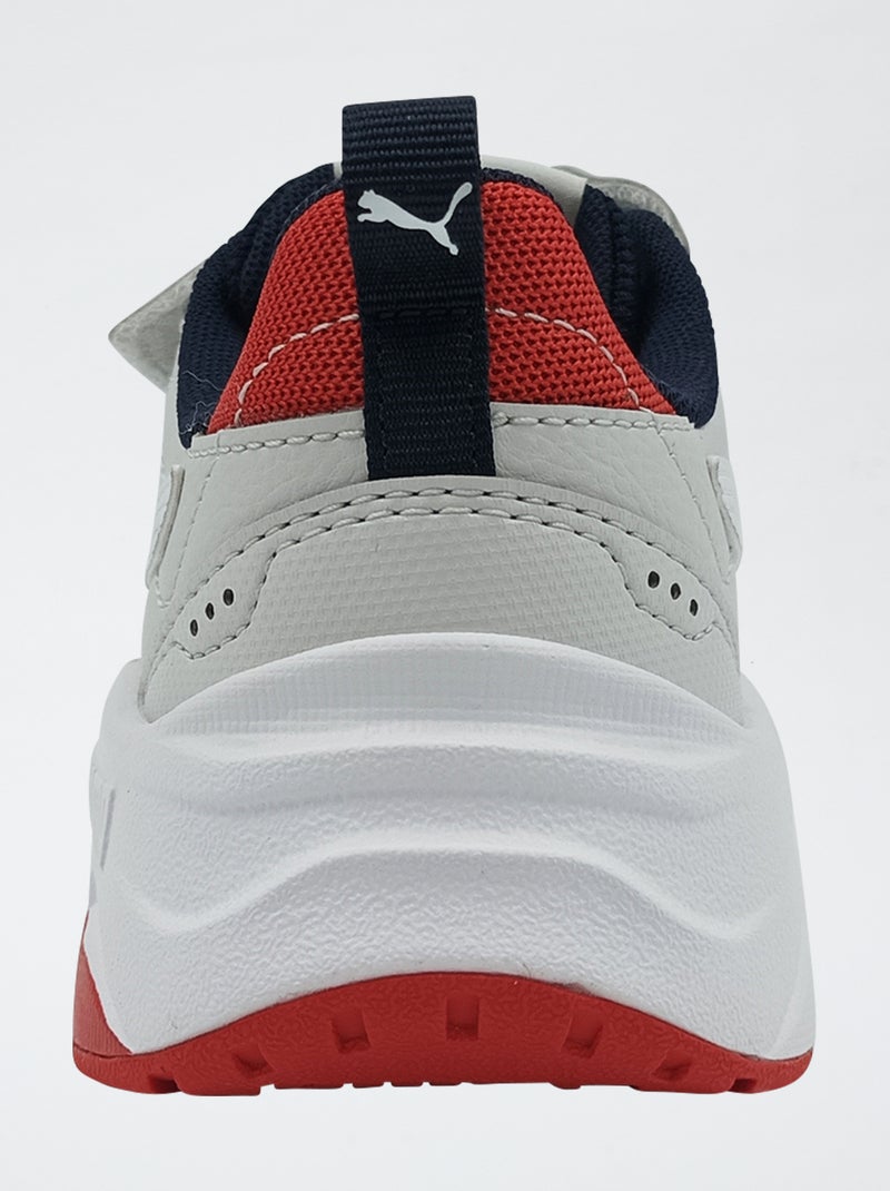 Lage 'PUMA' sneakers met veters en klittenband Blauw - Kiabi