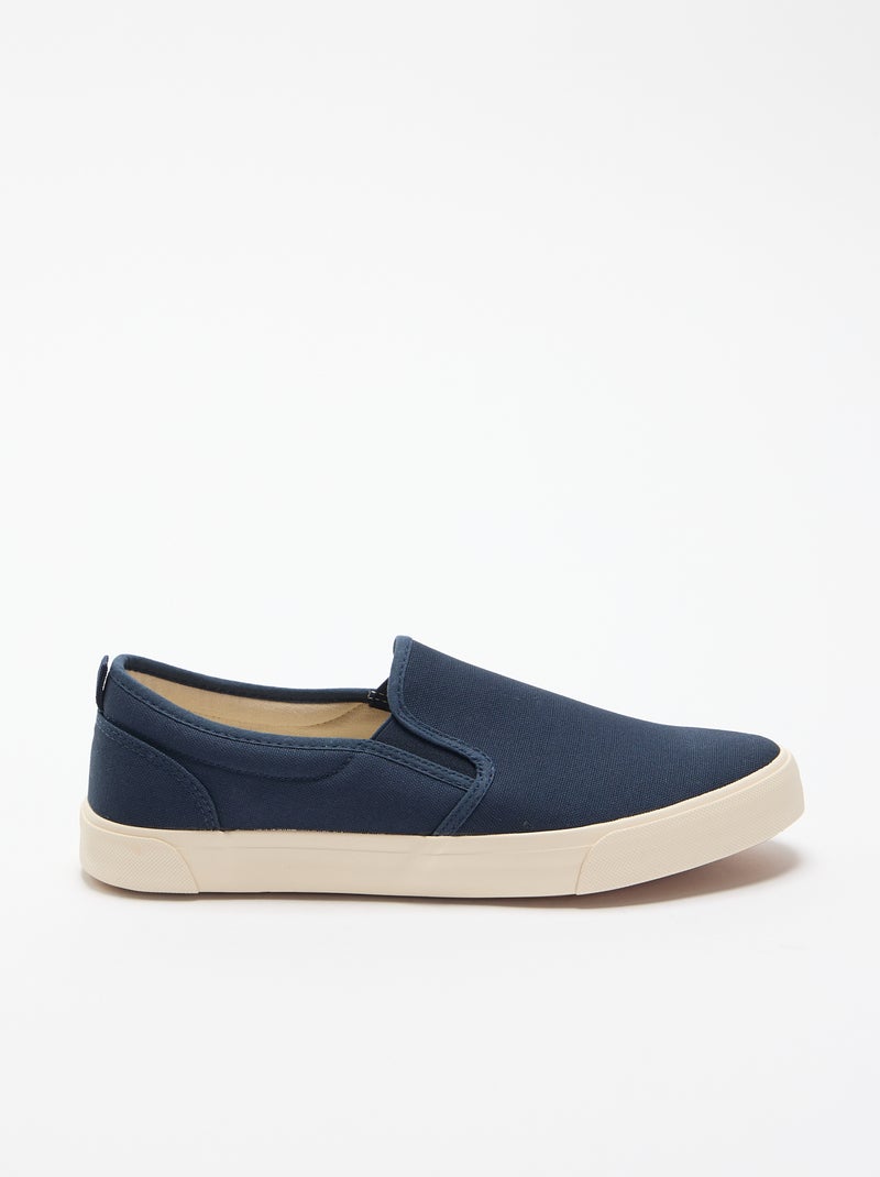 Lage slip-on sneakers Blauw - Kiabi