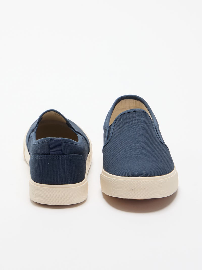 Lage slip-on sneakers Blauw - Kiabi