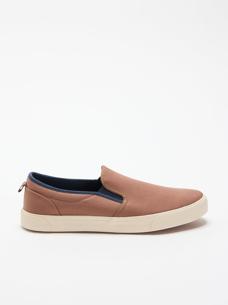 Lage slip-on sneakers Bruin - Kiabi