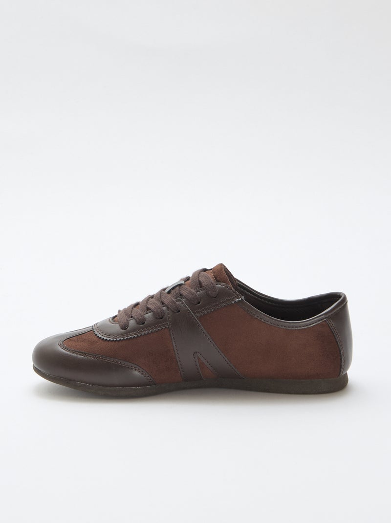 Lage sneakers Bruin - Kiabi