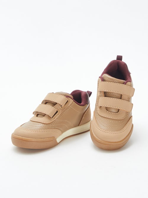 Lage sneakers met 2 klittenbanden - Kiabi