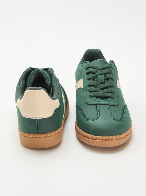 Lage sneakers met contrasterende vlakken - Kiabi