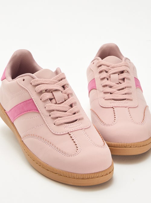 Lage sneakers met contrasterende vlakken - Kiabi