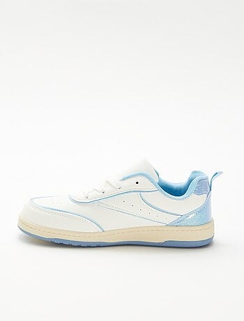 Lage sneakers met glitterdetails