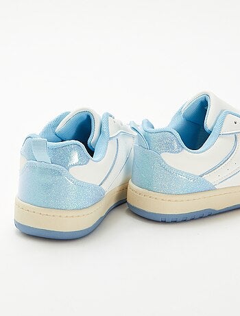 Lage sneakers met glitterdetails