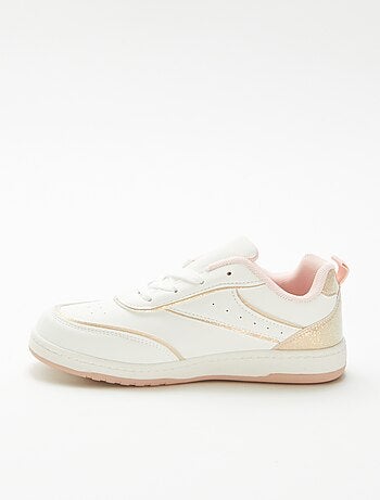 Lage sneakers met glitterdetails