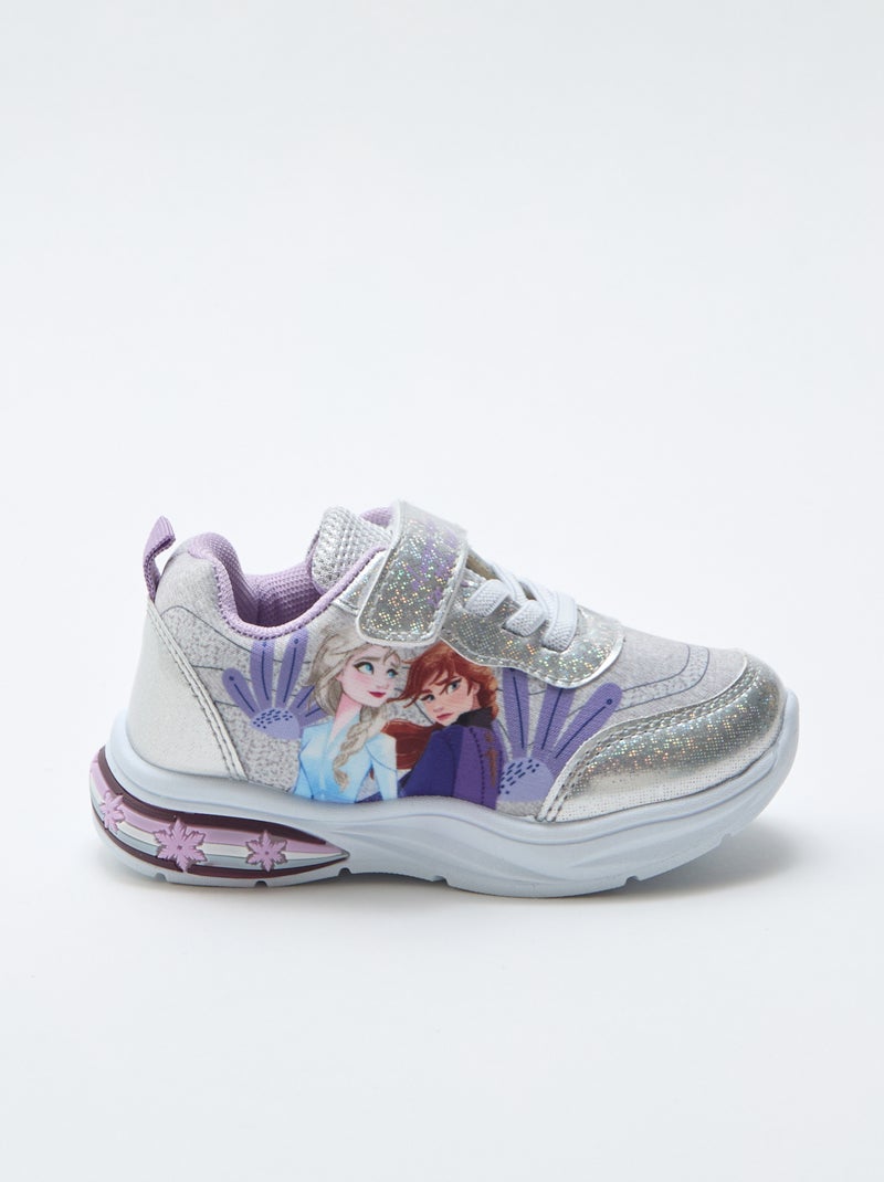 Lage sneakers met glitters 'Frozen' Biege - Kiabi