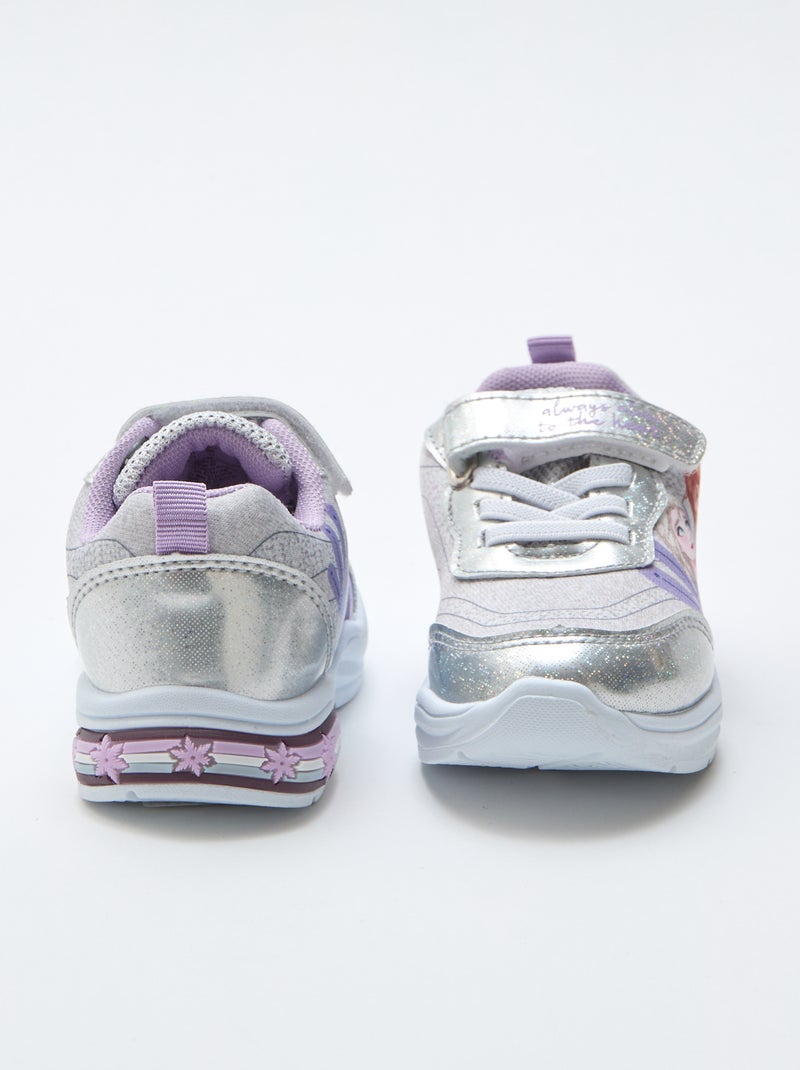 Lage sneakers met glitters 'Frozen' Biege - Kiabi