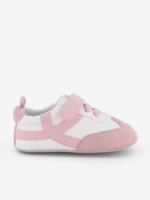 Lage sneakers met klittenband- en vetersluiting - Kiabi