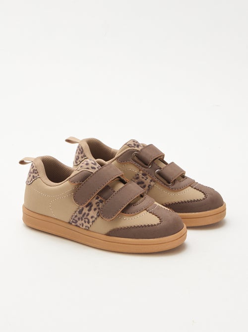 Lage sneakers met klittenband - Kiabi