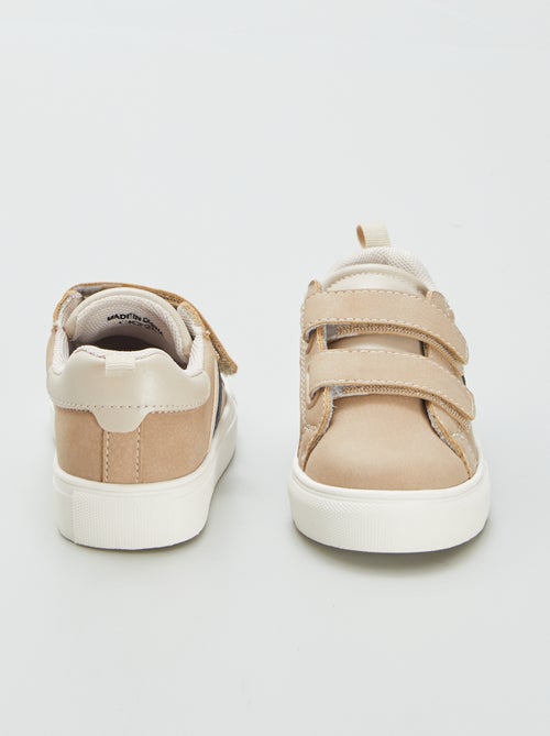 Lage sneakers met klittenbanden - Kiabi