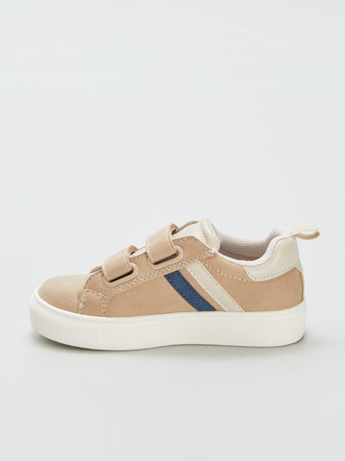 Lage sneakers met klittenbanden - Kiabi
