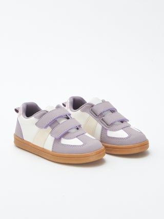 Lage sneakers met klittenbanden