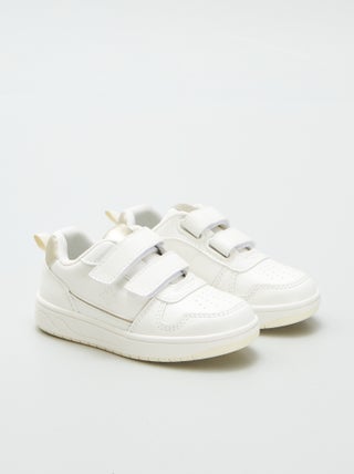 Lage sneakers met klittenbanden