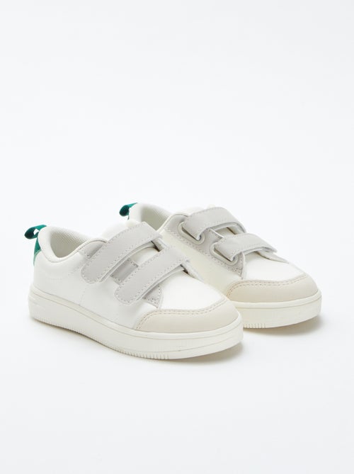 Lage sneakers met klittenbanden - Kiabi