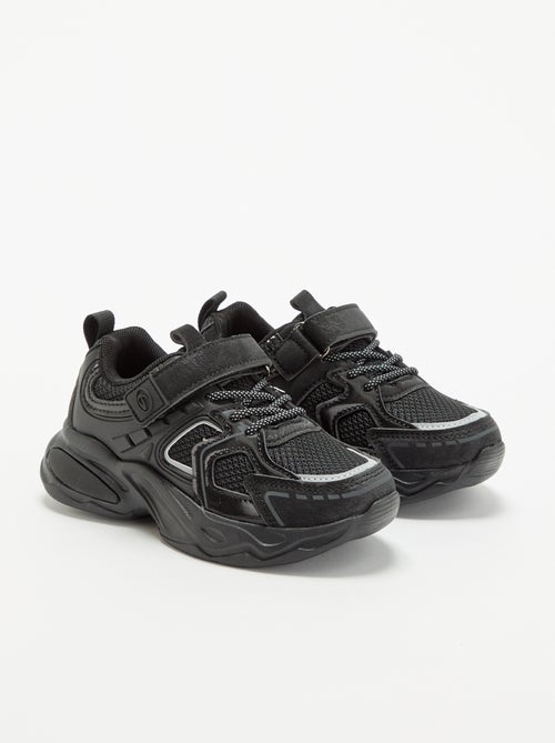 Lage sneakers met klittenbandsluiting + elastische veters - Kiabi Lage sneakers met klittenbandsluiting + elastische veters - Kiabi