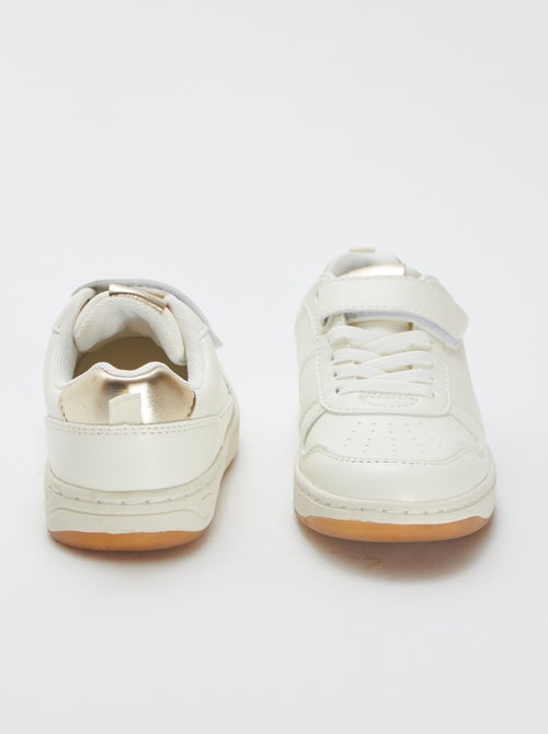 Lage sneakers met klittenbandsluiting en veters - Kiabi
