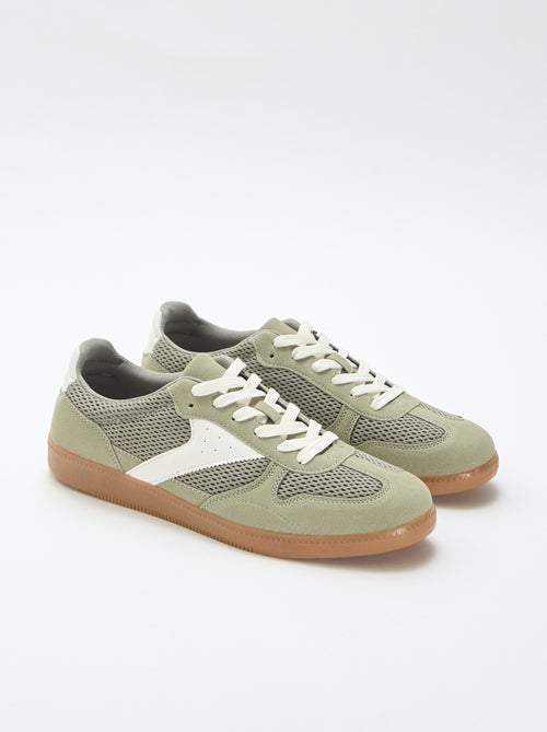 Lage sneakers met textiele details - Kiabi