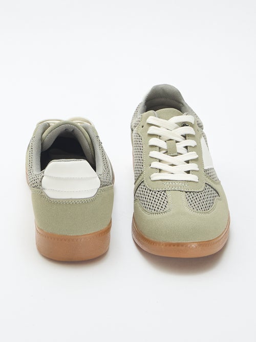 Lage sneakers met textiele details - Kiabi