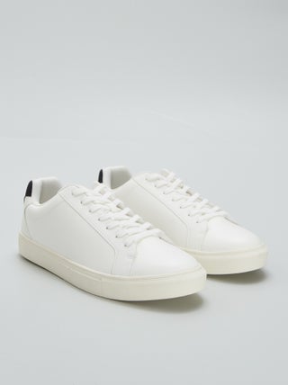 Lage sneakers met textuur