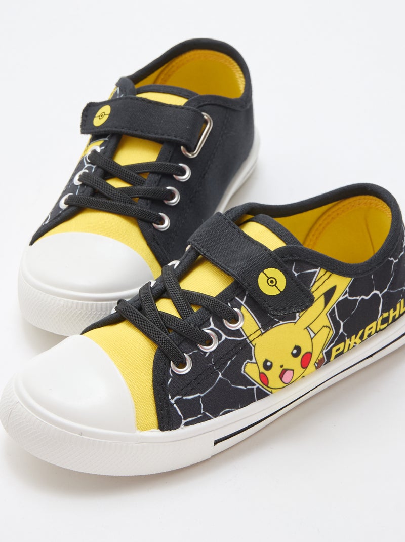 Lage sneakers 'Pikachu' van canvas Zwart - Kiabi