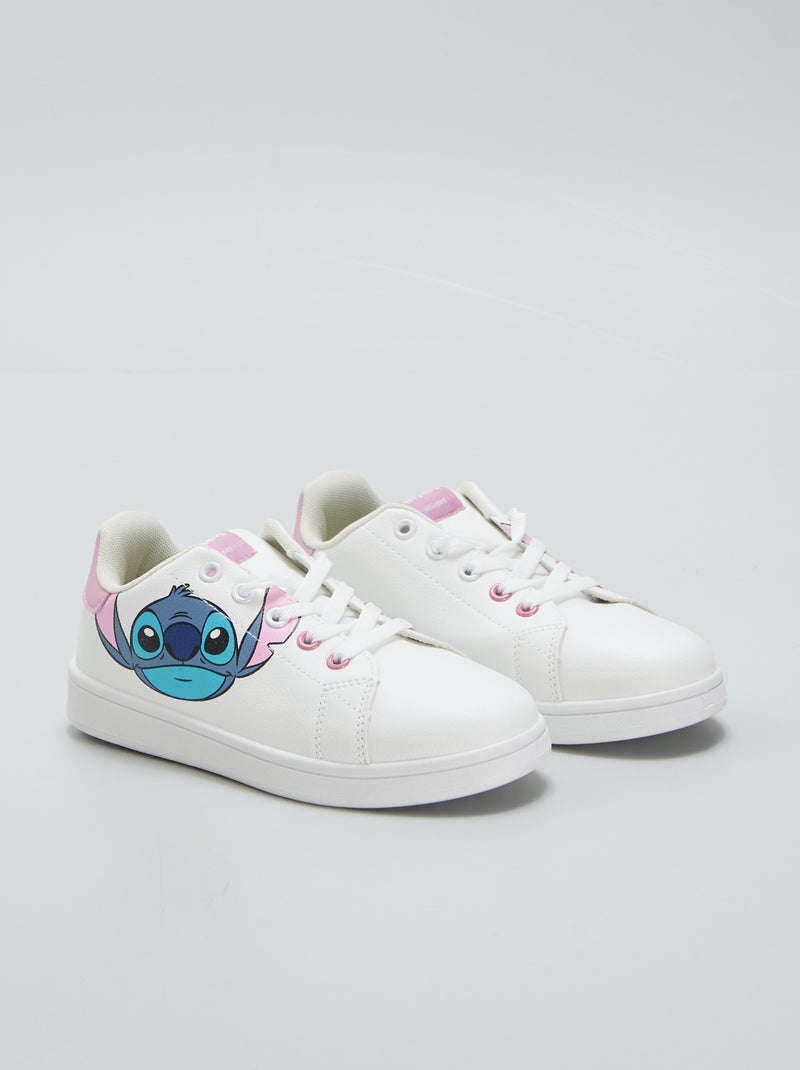Lage sneakers 'Stitch' wit - Kiabi