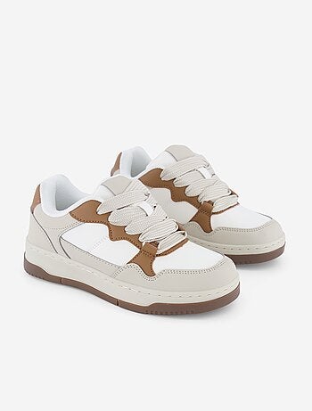 Lage sneakers van imitatieleer