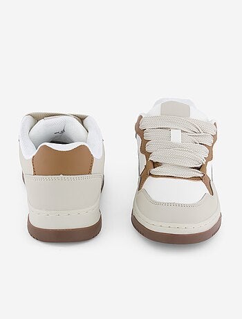 Lage sneakers van imitatieleer