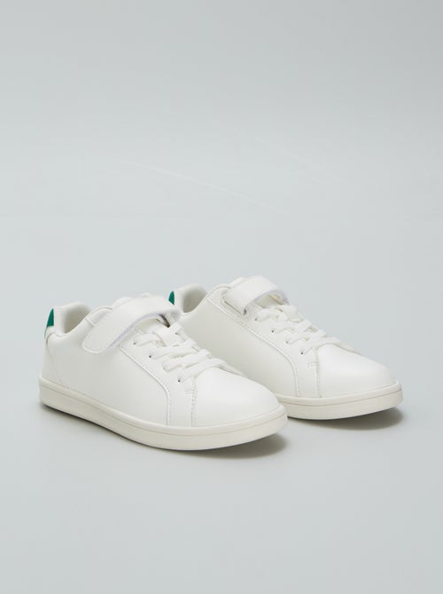 Lage sneakers van imitatieleer - Kiabi