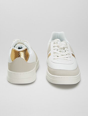 Lage sneakers van imitatieleer