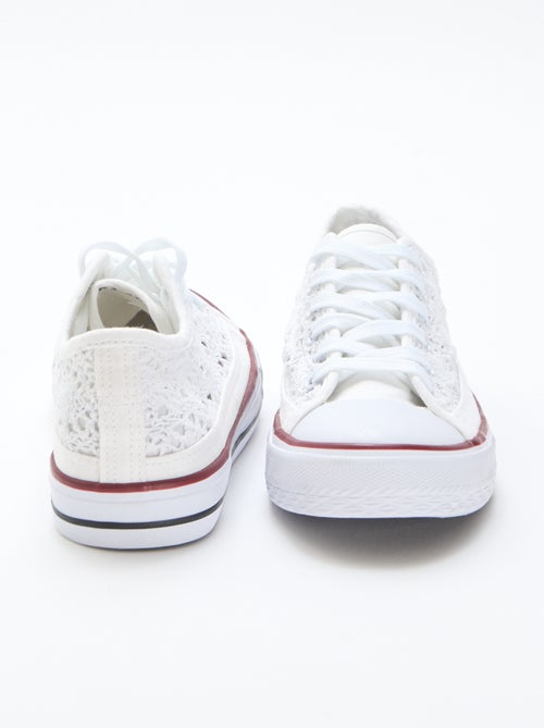 Lage sneakers van macramé - Kiabi