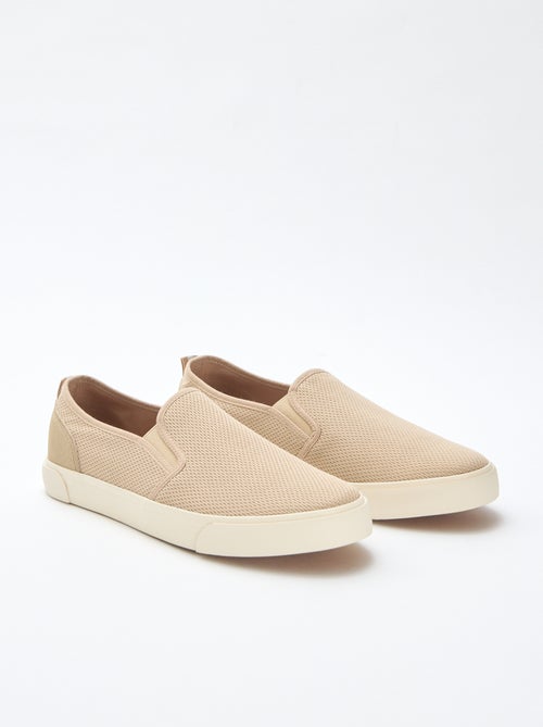 Lage sneakers van mesh | Slip-onmodel - Kiabi