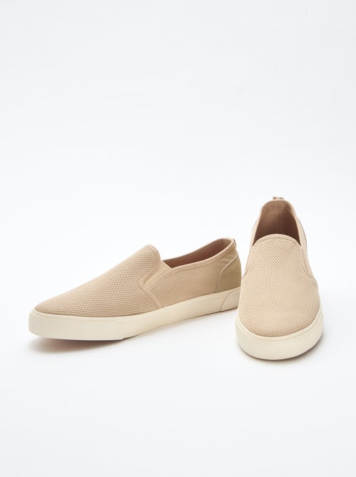 Lage sneakers van mesh | Slip-onmodel - Kiabi