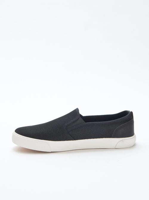 Lage sneakers van mesh | Slip-onmodel - Kiabi