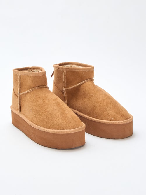 Lage sneakers van suèdine - Kiabi